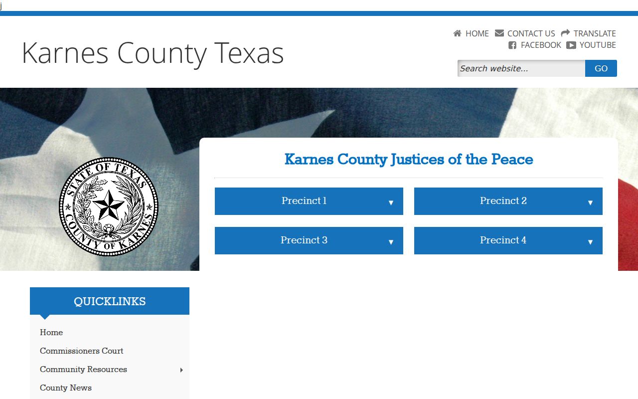 Karnes County warrant search: justice court office routing