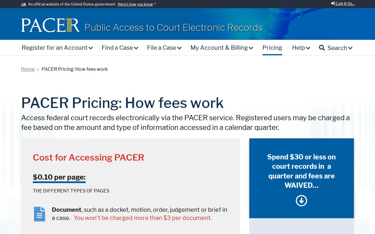 Karnes County arrest warrants: federal PACER docket search and pricing